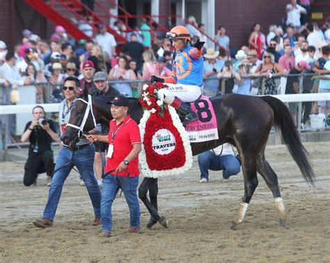 Fierceness holds off Thorpedo Anna to win the Travers and deny .